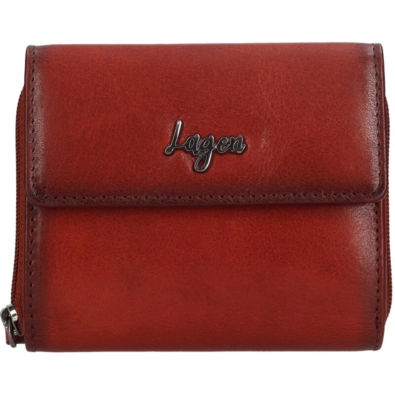 Lagen Dámska kožená peňaženka LGW 2003D koňak 65782747