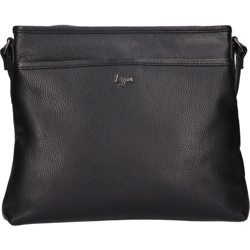 Lagen Dámska kožená kabelka 212777 čierna 65782749