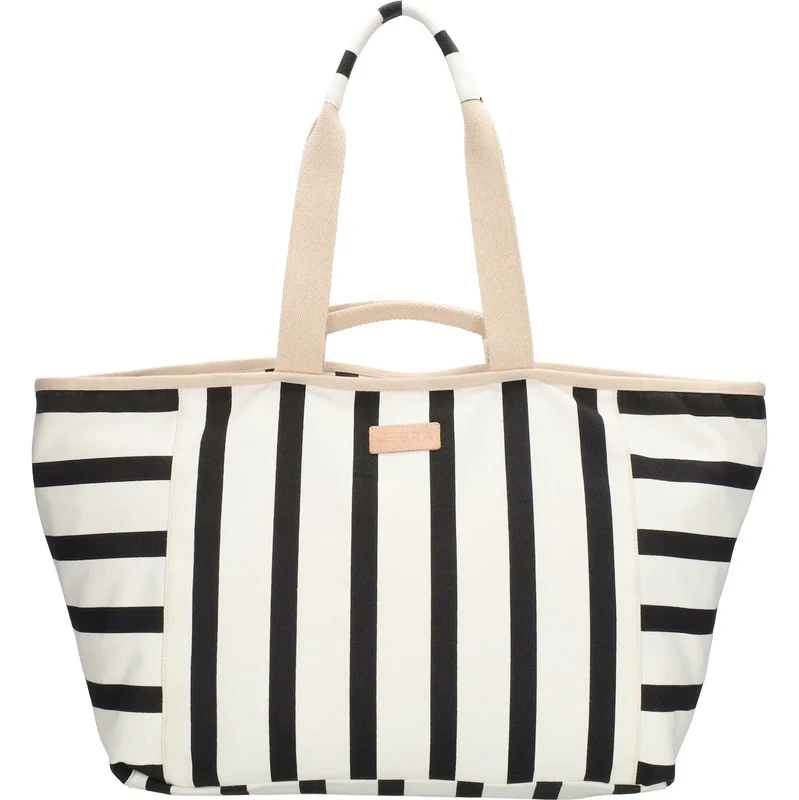 PE-Florence Čierno biela veľká plážová taška Ocean 67060956