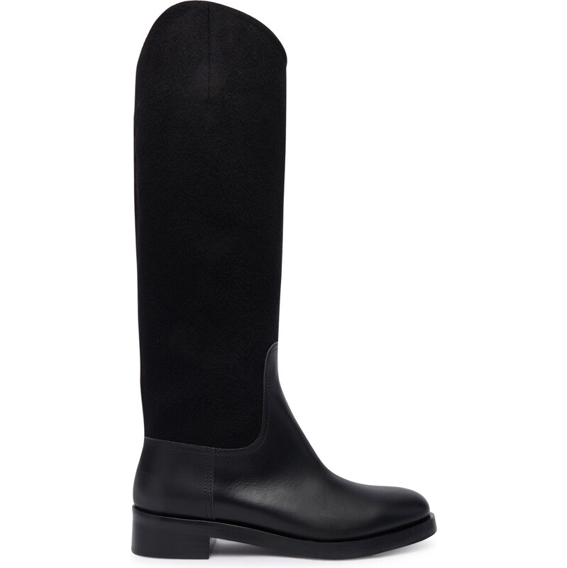 Čižmy vo vojenskom štýle Max Mara 65785302