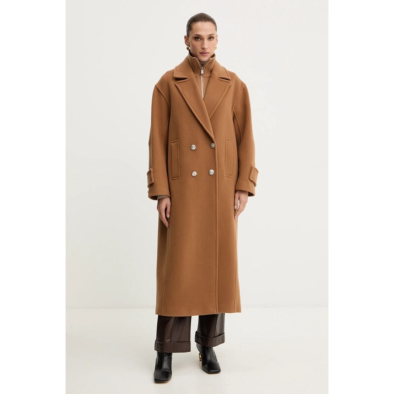 Kabát s prímesou vlny Pinko 65802077