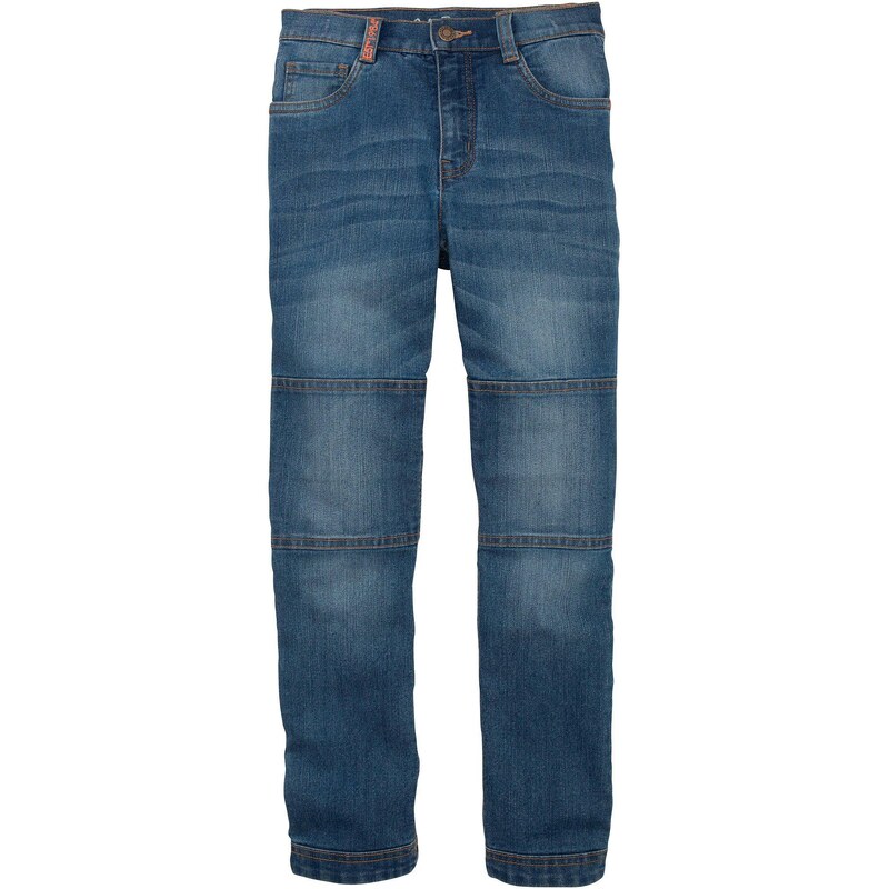 bonprix Džínsy so spevnenými kolenami, Regular Fit, farba modrá 44731492