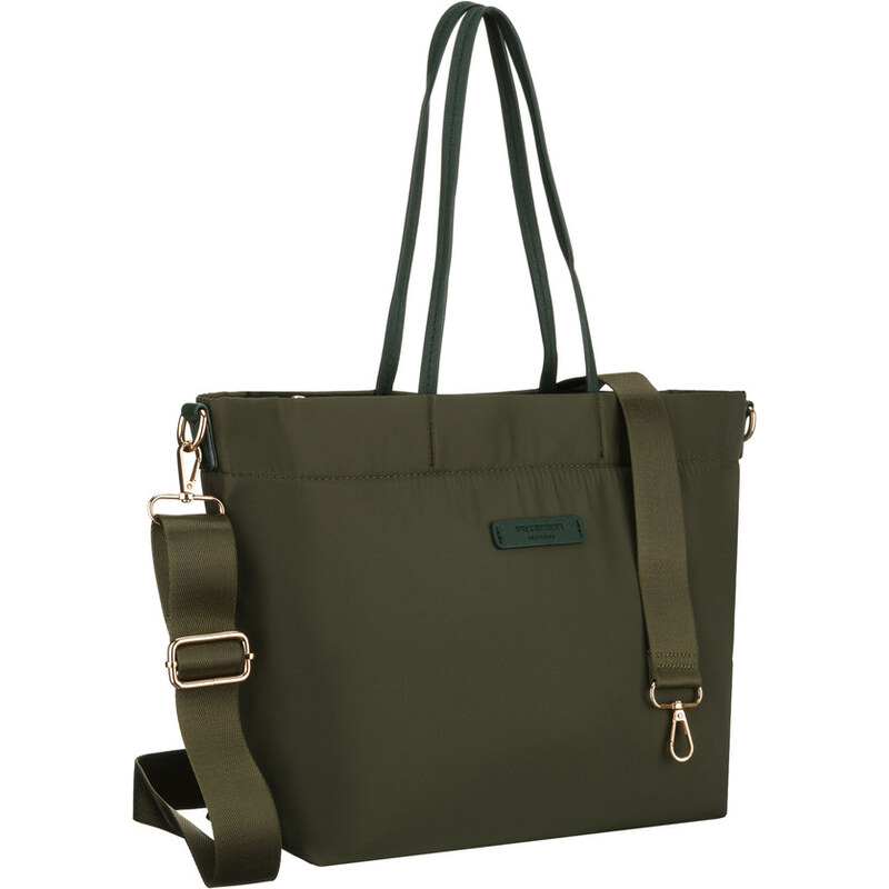 Peterson Dámska zelená nylonová shopper kabelka – priestranná, 65785199