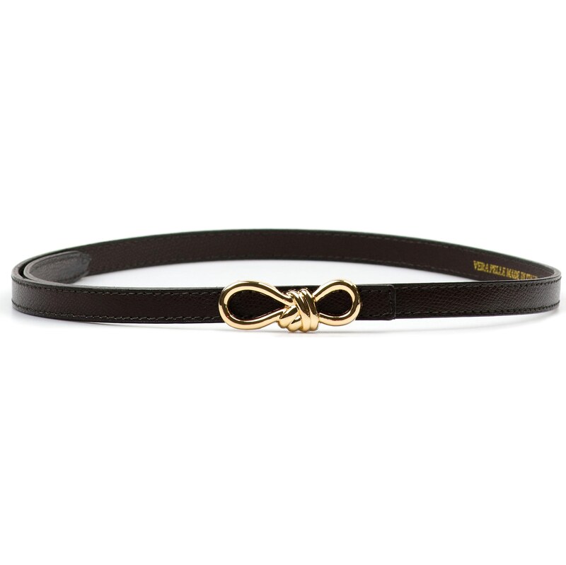 Blaire Dámsky kožený opasok tmavo hnedý 65785230