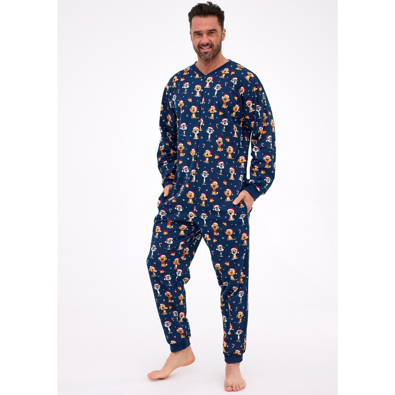 Kombinéza Cornette 196/295 Dog 2 long/r Christmas S-2XL men 65786027