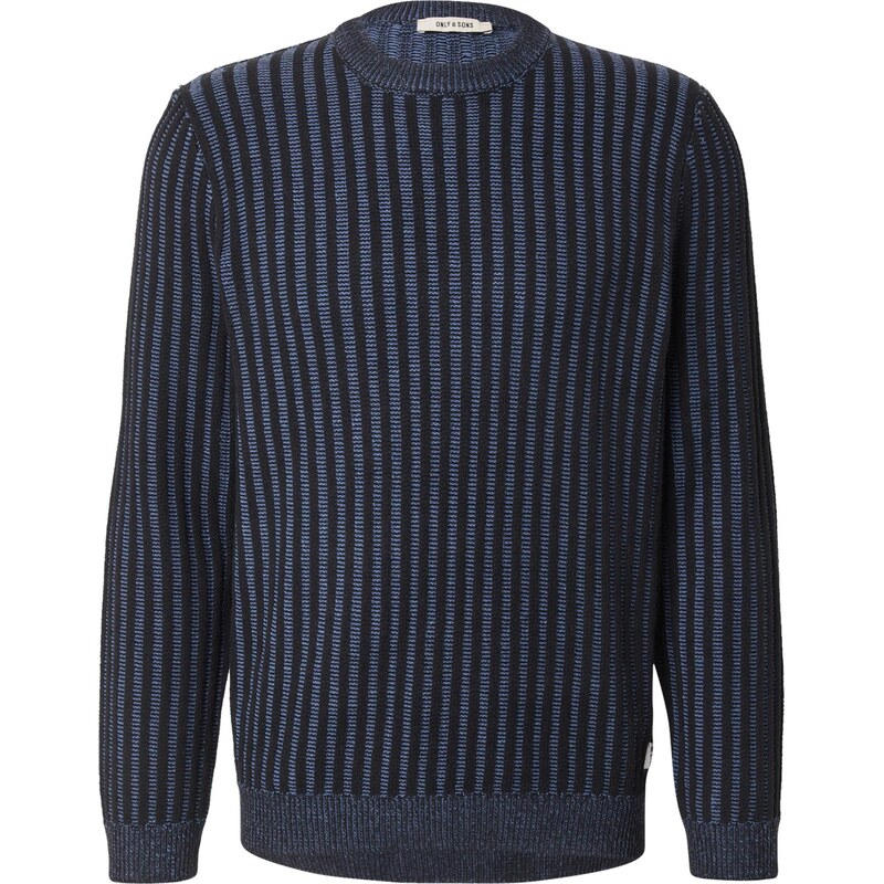 Only & Sons Sveter ONSBRANT azúrová / čierna 65861815