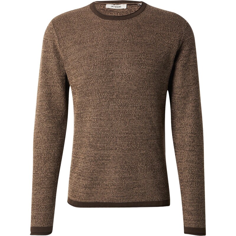 Only & Sons Sveter ONSERIC tmavohnedá 65861819