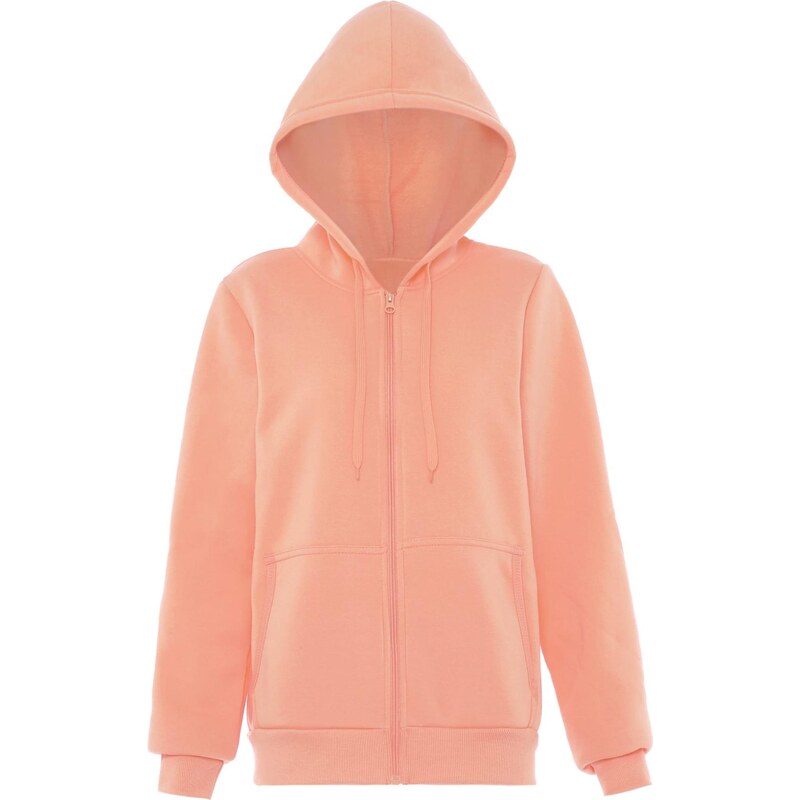 Flyweight Tepláková bunda broskyňová 65791514