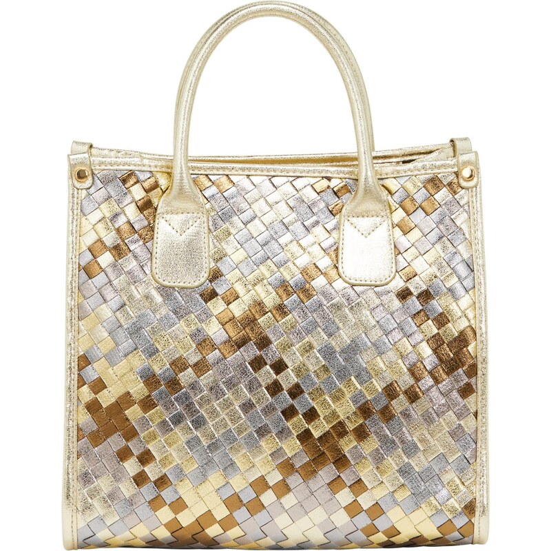 NAEMI Kabelka zlatá / strieborná / perlovo biela 65792763