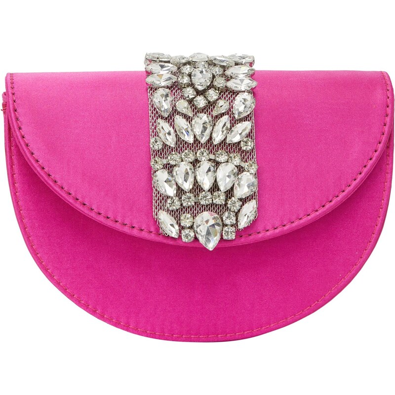 faina Listová kabelka fuksia / priehľadná 66140399