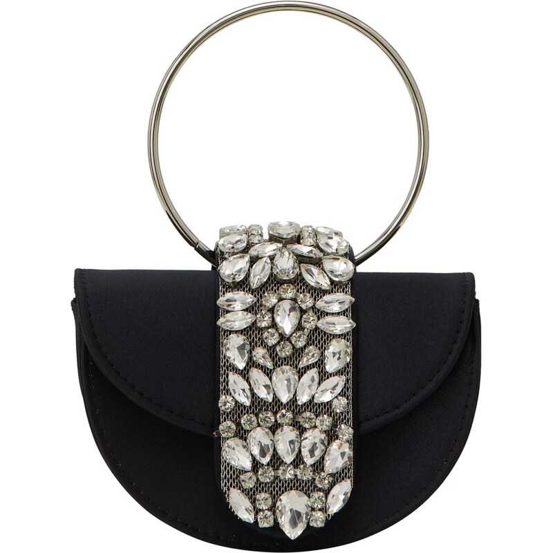 NAEMI Kabelka čierna / strieborná / priehľadná 65792970