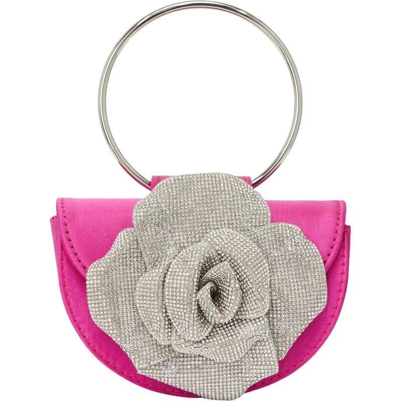 faina Listová kabelka fuksia / strieborná / priehľadná 66140245