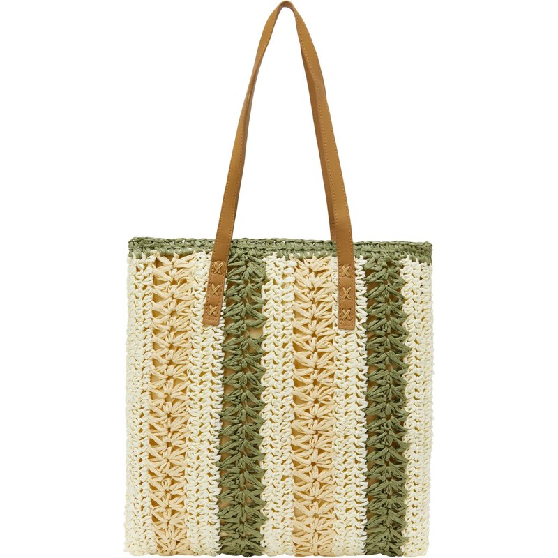IZIA Shopper kaki / olivová / biela ako vlna 66141166