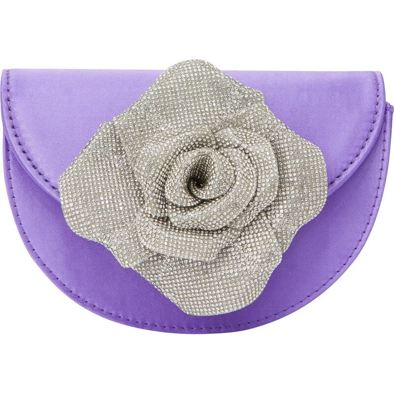 faina Listová kabelka fialová / strieborná 66140285