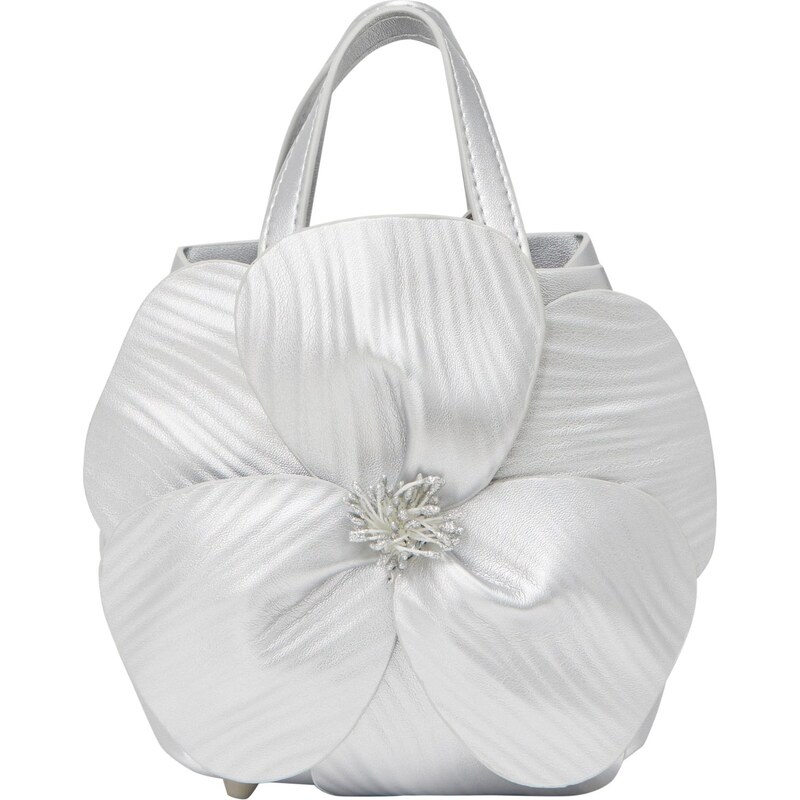 faina Listová kabelka strieborná 66140304