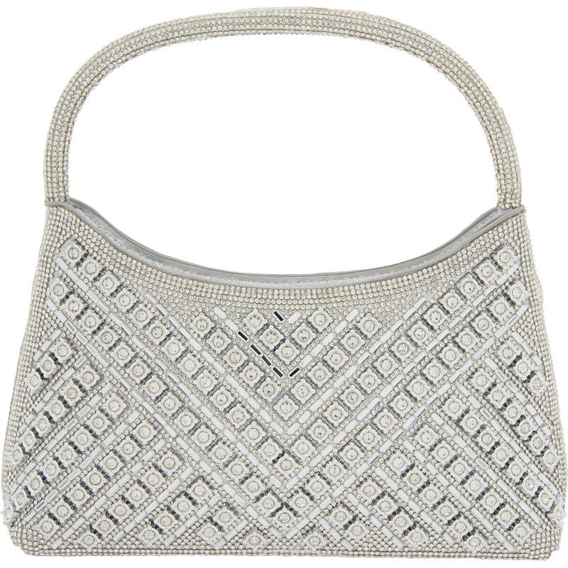 faina Listová kabelka strieborná 66140358