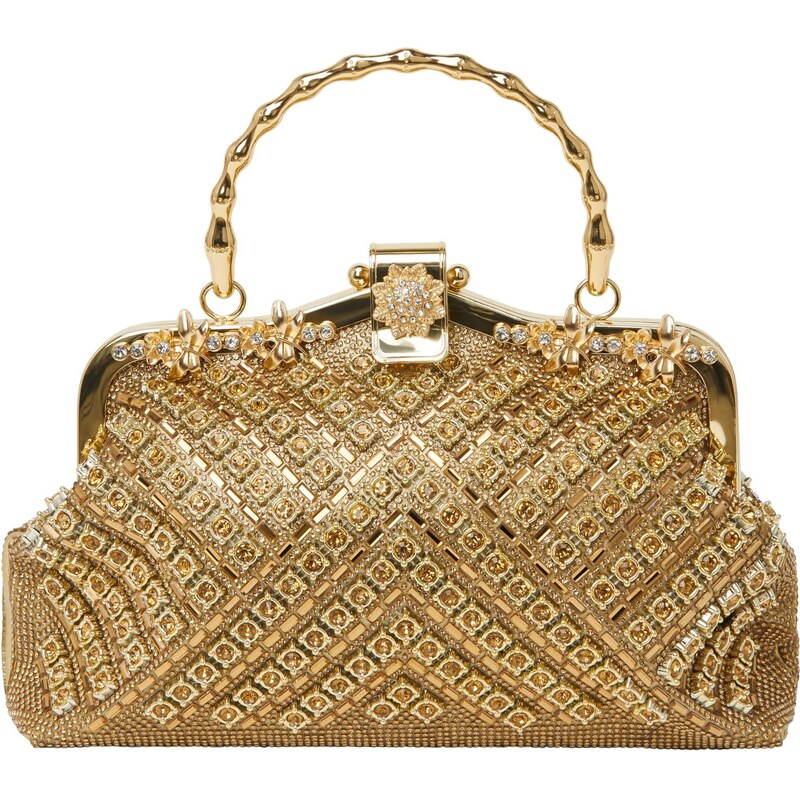 faina Listová kabelka zlatá 66140107