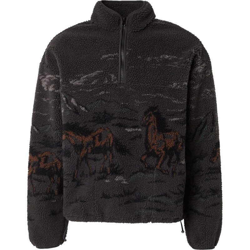 LEVIS Sveter Idyllwild Sherpa Popover Sweatshirt kamenná / 65794655