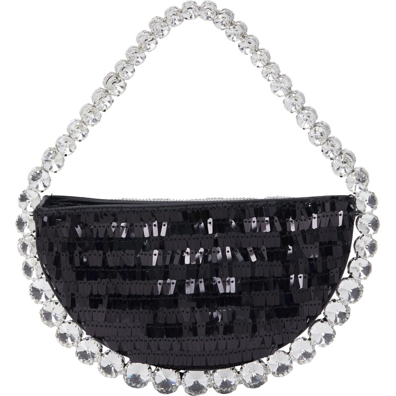 myMo at night Listová kabelka čierna / priehľadná 66140070