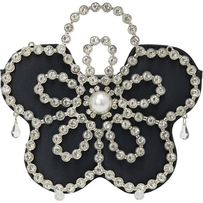 myMo at night Listová kabelka čierna / priehľadná / biela 66140516