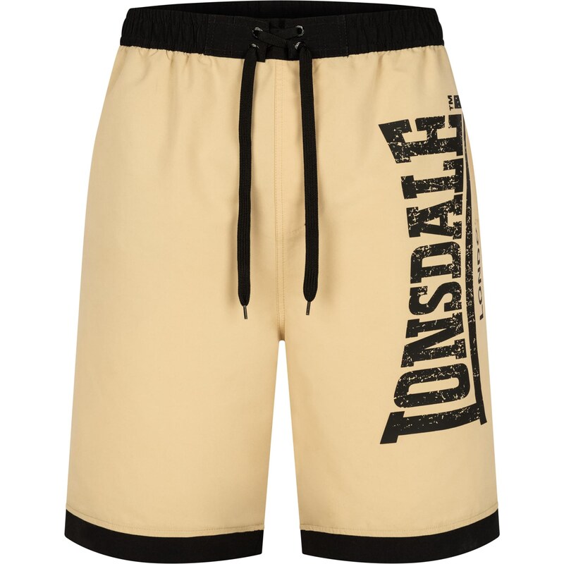 LONSDALE Plavecké šortky Clennell piesková / čierna 65795295