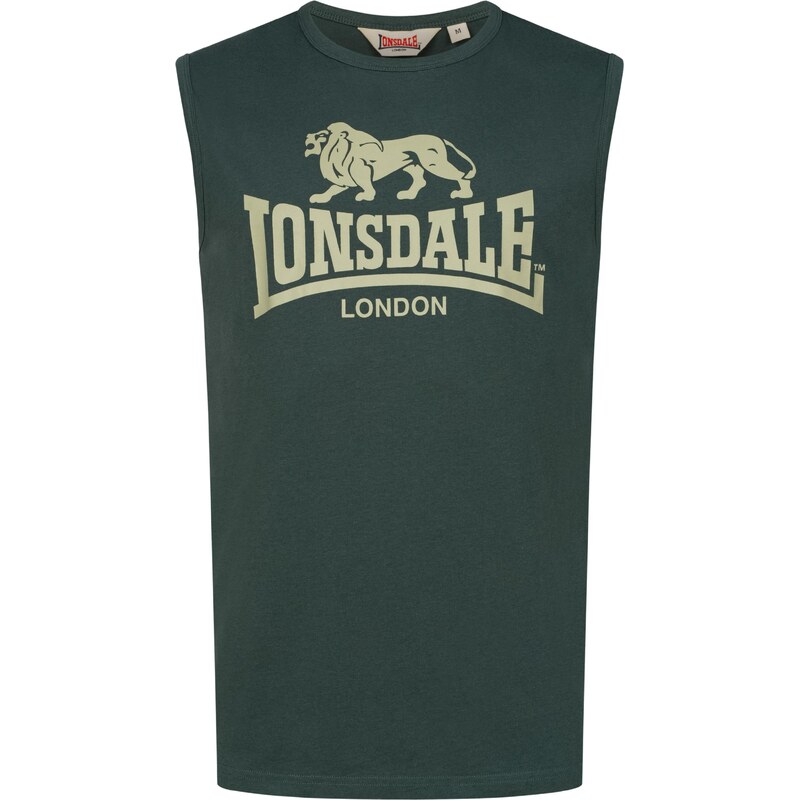 LONSDALE Tričko Clopton trstinová / tmavozelená 65795313