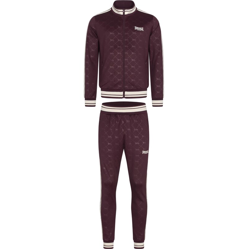 LONSDALE Joggingová súprava Ashwell nebielená / tmavočervená 65888398