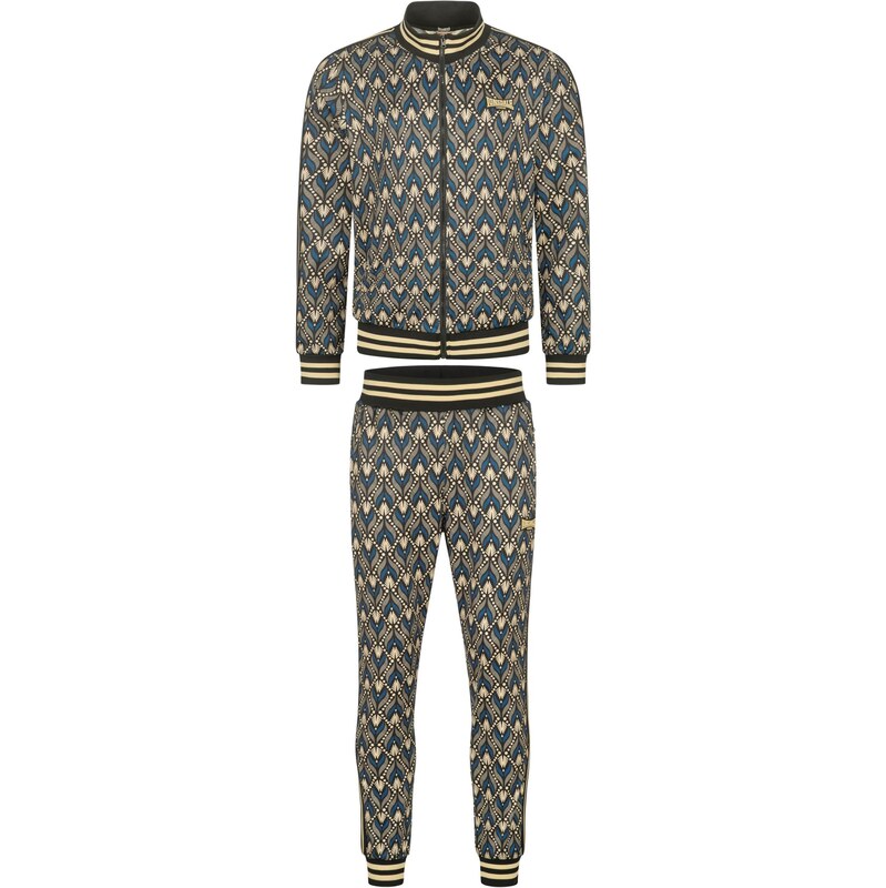 LONSDALE Joggingová súprava Rendale piesková / nebesky modrá / čierna 65795374