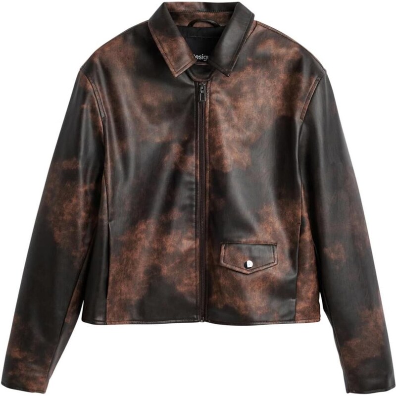 Desigual Prechodná bunda hnedá / tmavohnedá 65796472