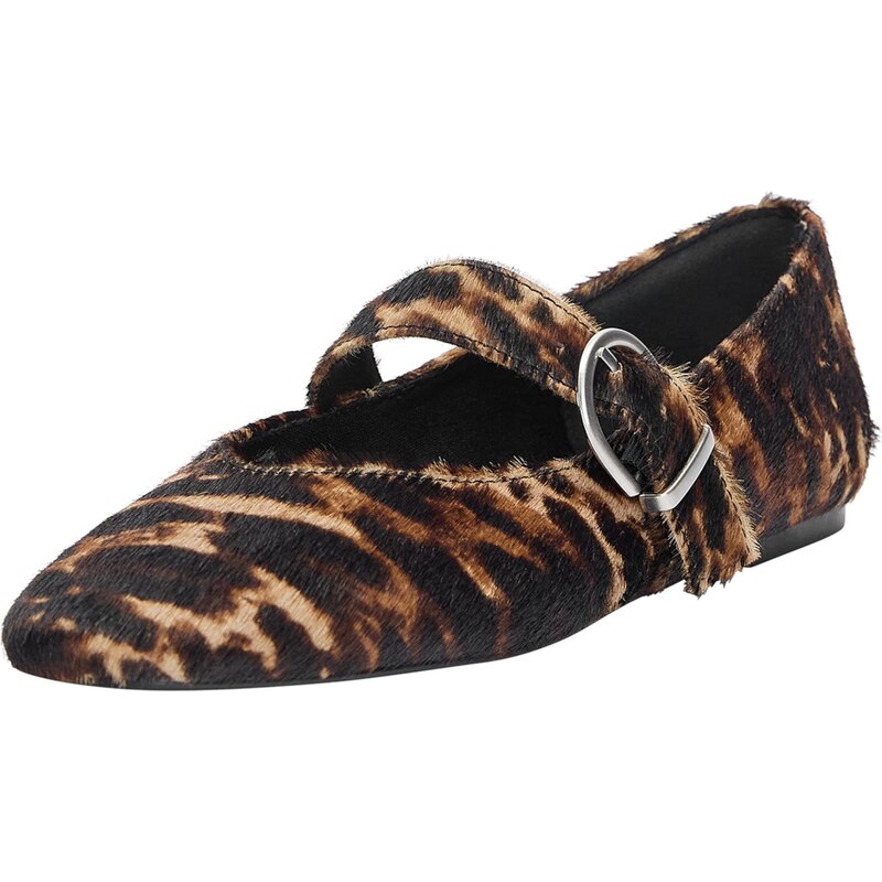 Pull&Bear Baleríny s ramienkom hnedá / kapučíno / tmavohnedá / čierna 65894921