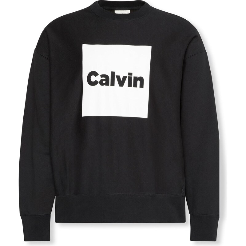 Calvin Klein Jeans Mikina čierna / biela 65796011