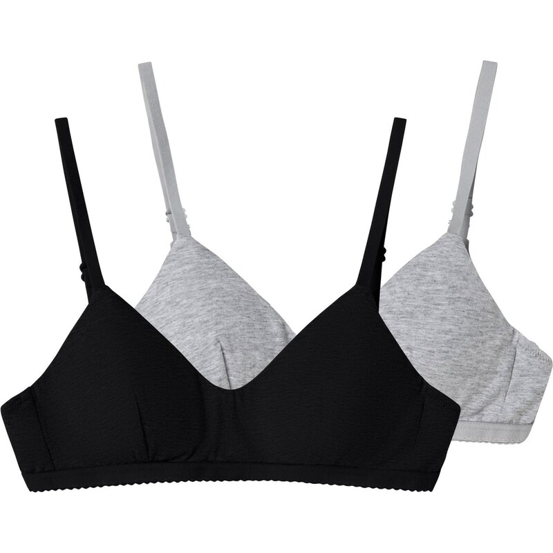 LMTD Podprsenka sivá / čierna 65796639