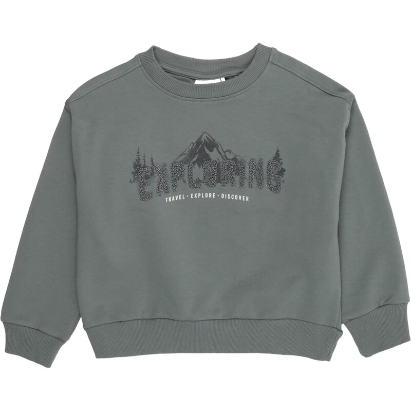 EN FANT Mikina smaragdová / tmavozelená / šedobiela 66009900