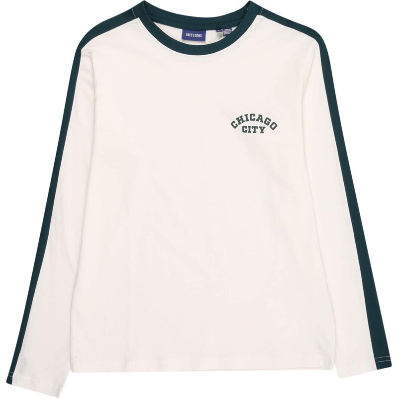 Only & Sons Junior Tričko OSJNICKY tmavozelená / biela 65896306