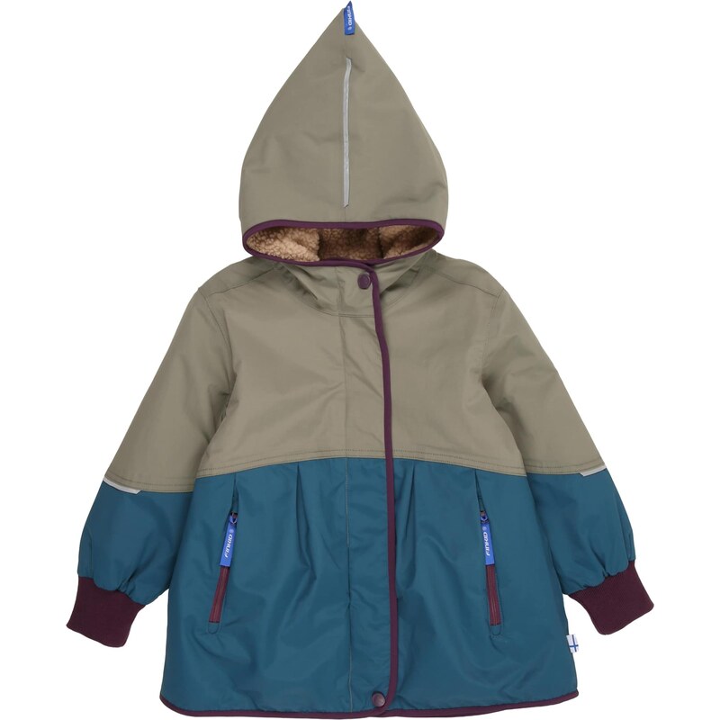 FINKID Funkčná bunda AINA MUKKA námornícka modrá / sivá / burgundská 65796819