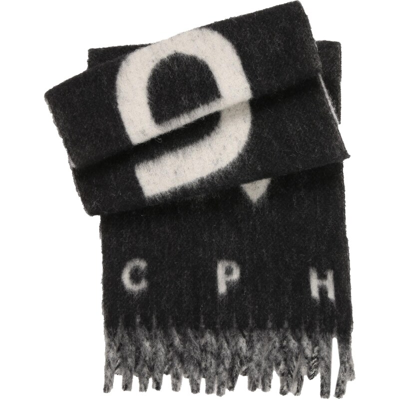 Copenhagen Studios Šál čierna / biela ako vlna 65796850