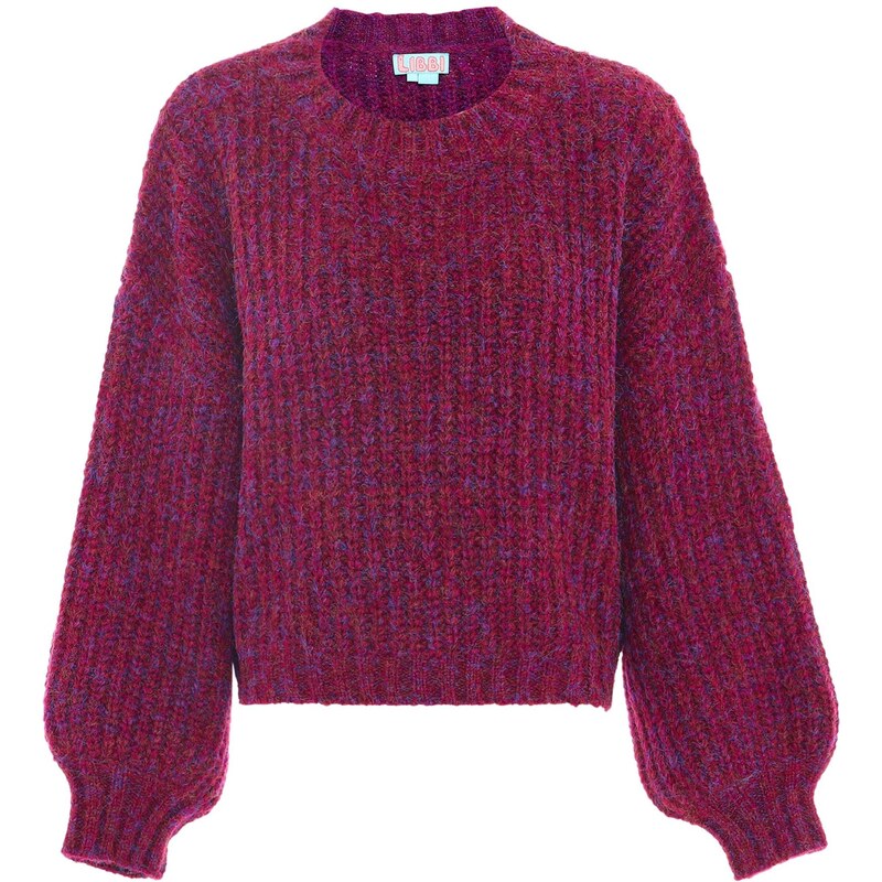Libbi Sveter tmavofialová / fialová melírovaná 65869197