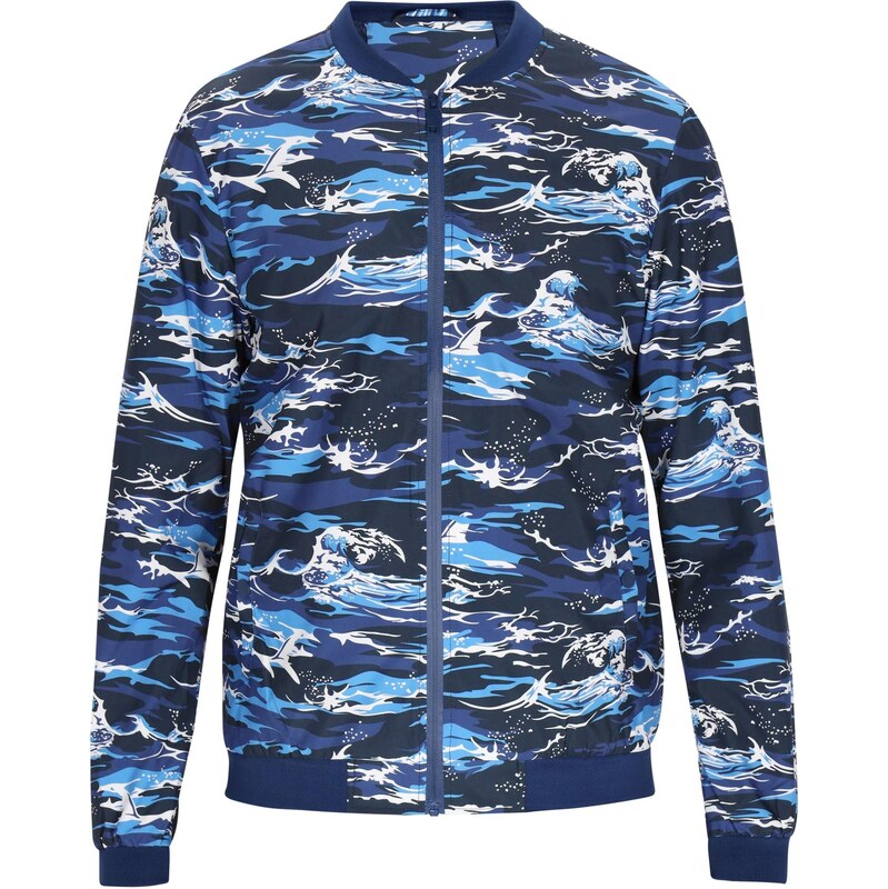 COSIMON Prechodná bunda námornícka modrá / azúrová / enciánová / biela 65792431