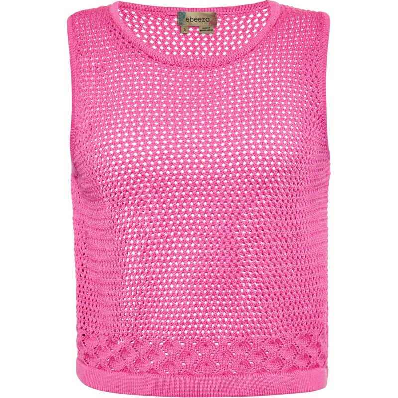ebeeza Vyšívaný top ružová 65871796