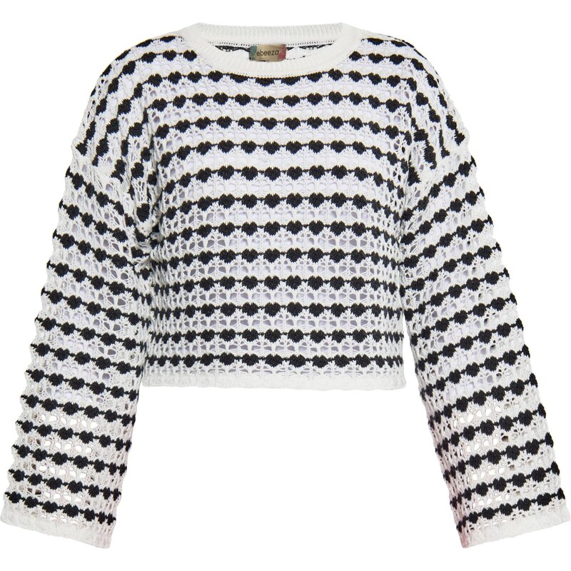 ebeeza Sveter čierna / biela 65871888