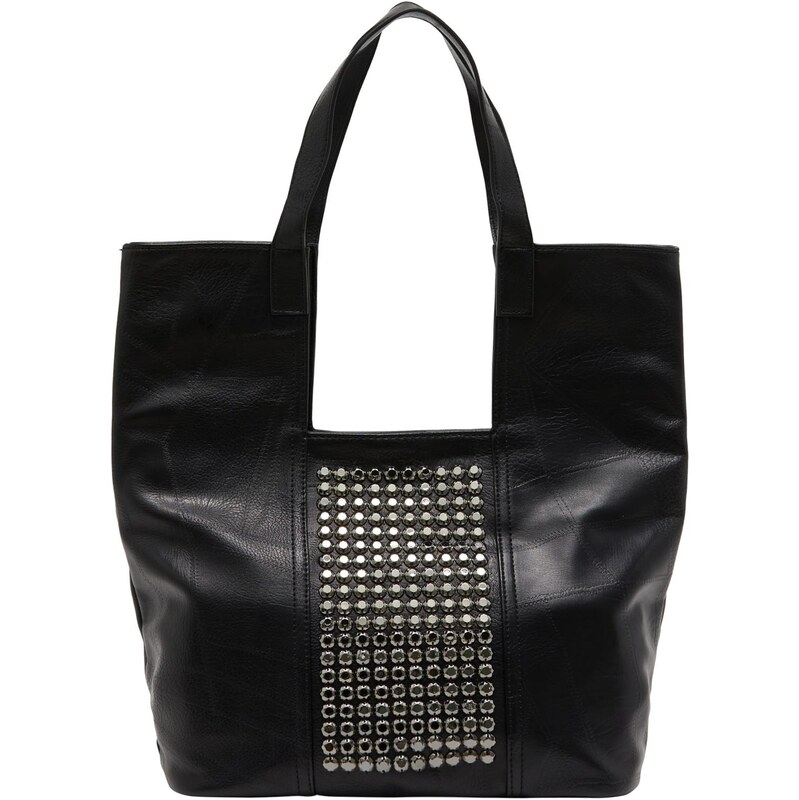 NAEMI Taška cez rameno čierna / strieborná 65792733