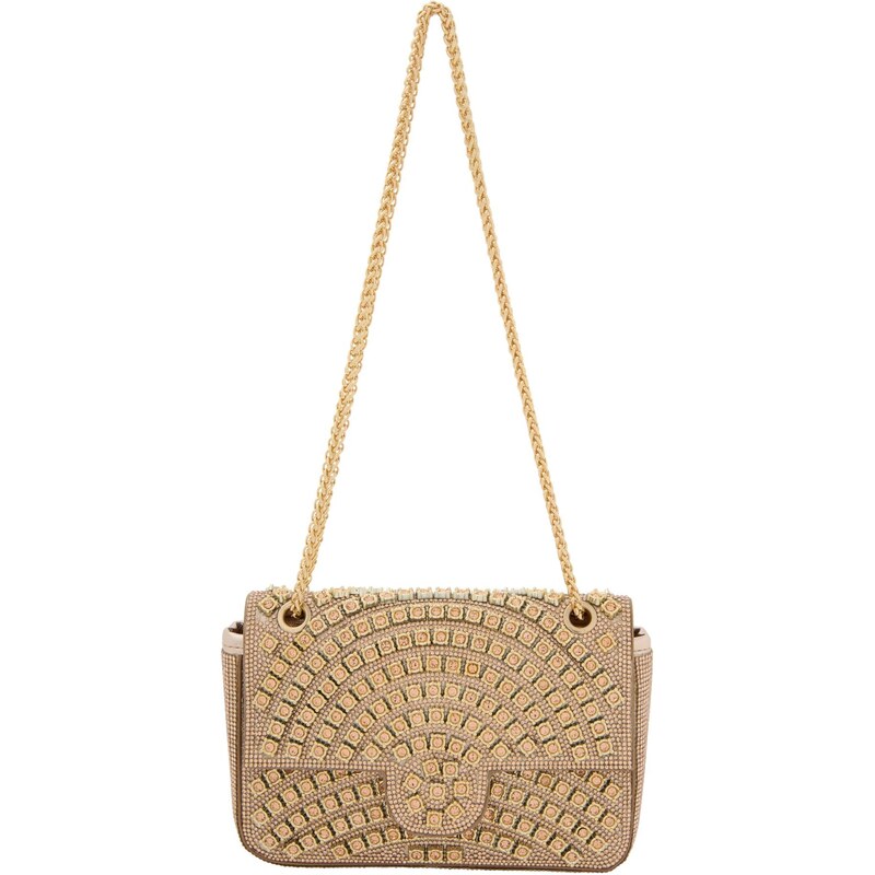 faina Listová kabelka šampanské / zlatá 66141409