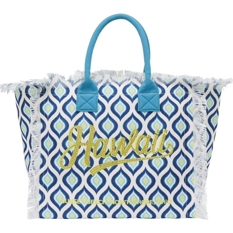 IZIA Kabelka modrá / žltá / biela 66141350