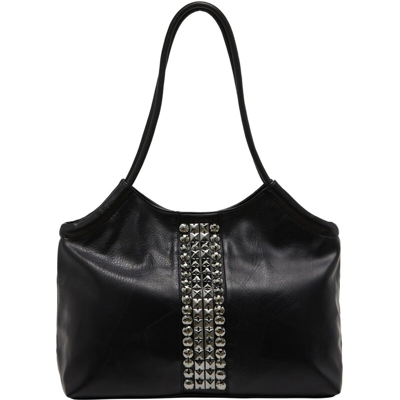 NAEMI Kabelka na rameno čierna / strieborná 65792769