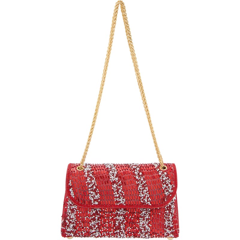 faina Taška cez rameno ohnivo červená / biela 66141272