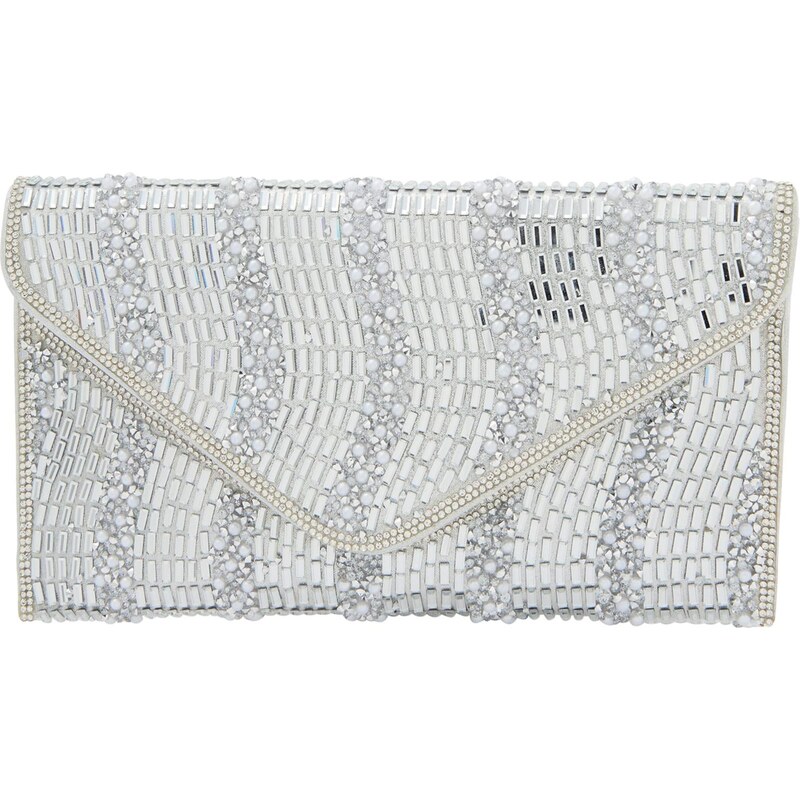 faina Listová kabelka strieborná 66141361