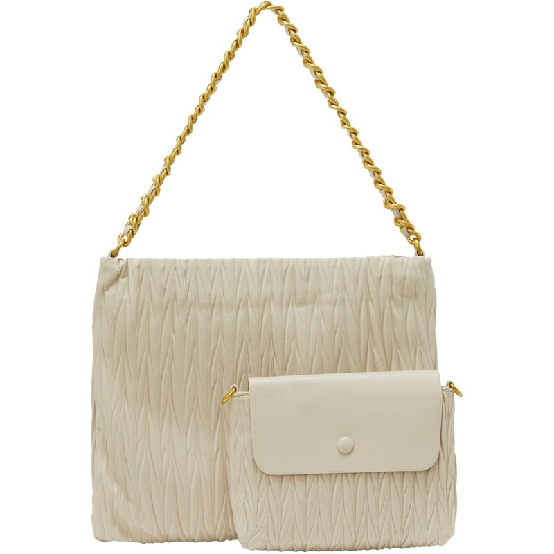 faina Kabelka na rameno béžová / zlatá 66139926