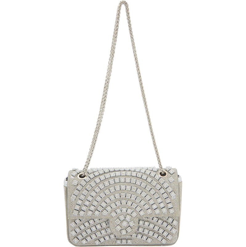 faina Listová kabelka strieborná 66141432