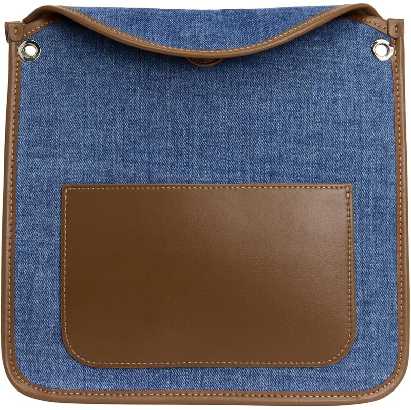 faina Taška cez rameno modrá denim / tmavohnedá 66140172