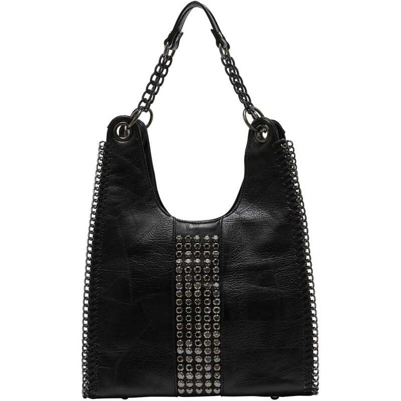 NAEMI Kabelka na rameno čierna / strieborná 65793092